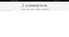 Desktop Screenshot of la-flaneuse-du-nil.com